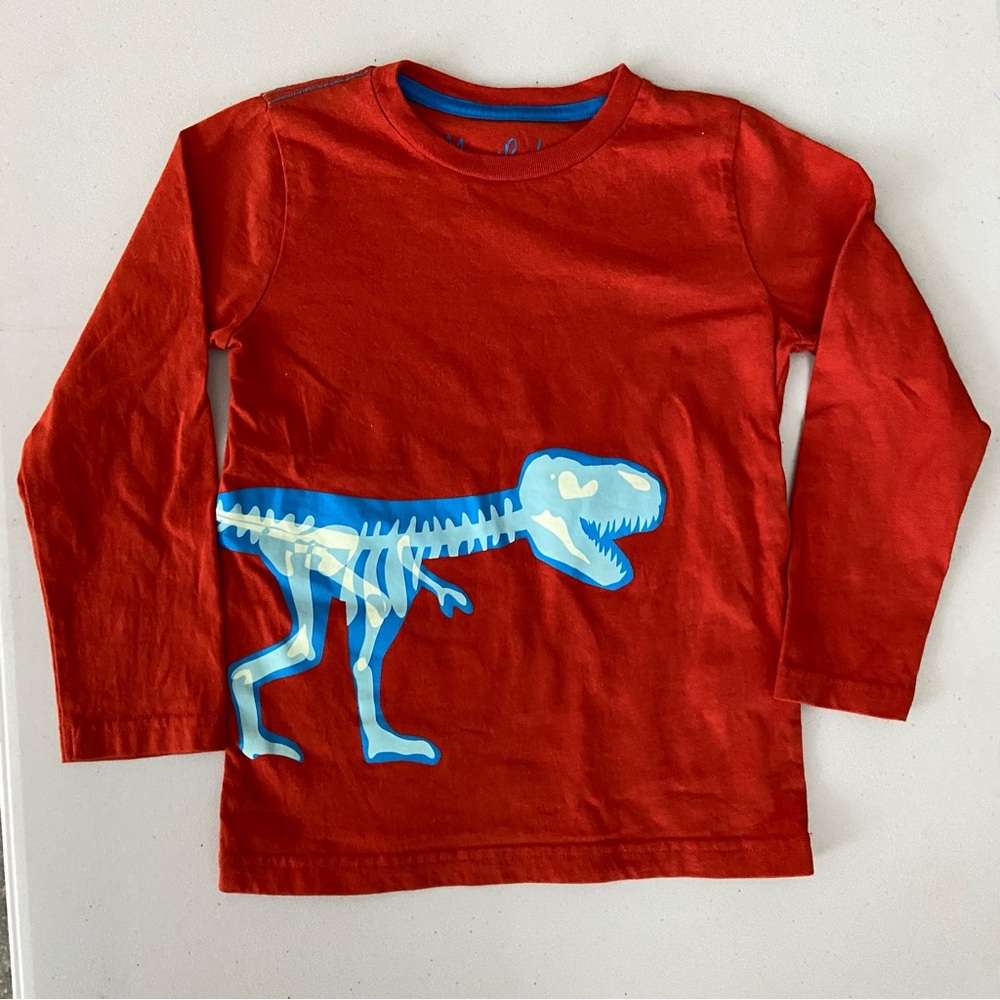 Mini Boden Dinosaur Skeleton Shirt